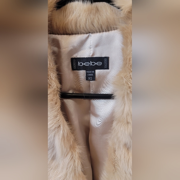 Bebe genuine leather & Genuine rabbit fur coat - Picture 3 of 13